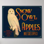 Sneeuwbrek Apples  Krat Label Poster (Voorkant)