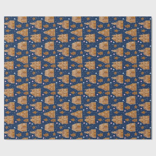 Sneeuwbroodhuis Cadeaupapier (Vlak)