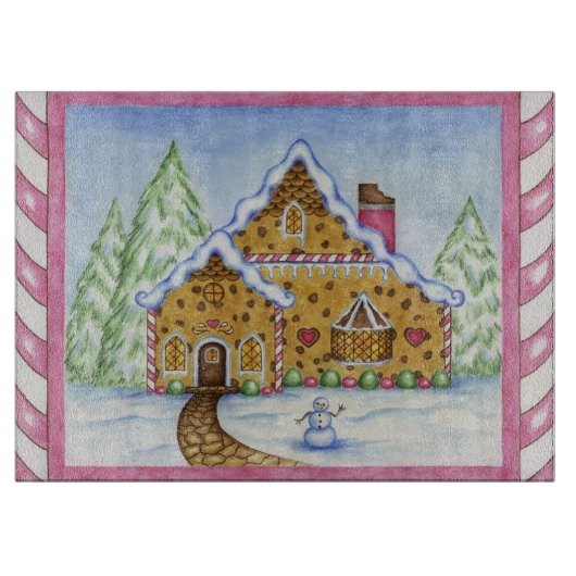 Sneeuwbroodhuis Snijplank (Voorkant)