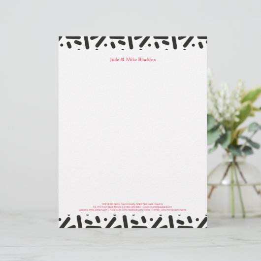 Sneeuwbroodjes Briefpapier en geschenken Briefhoofd Ontwerp (Staand voorkant)