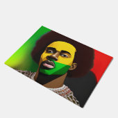 Sneeuwbruh Winter Black King Melanin Juneteenth Ma Deurmat (Schuin)