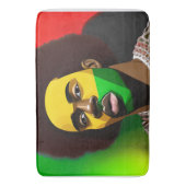 Sneeuwbruh Winter Zwarte koning Melanin Junetetien Badmat (Voorkant Verticaal)