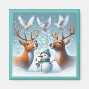 Sneeuwbubbels magneet