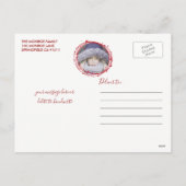 Sneeuwbubbels met kerstfoto's Briefkaart (Achterkant)