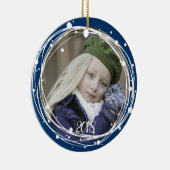 Sneeuwbubbels met kerstmis Ornament (Rechts)