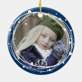 Sneeuwbubbels met kerstmis Ornament (Achterkant)