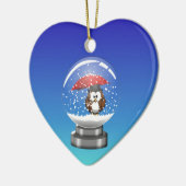 sneeuwbuik keramisch ornament (Links)