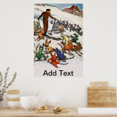 sneeuwbunnies poster (Keuken)