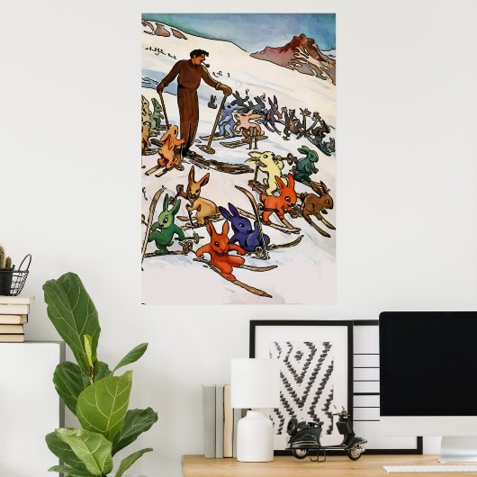  sneeuwbunnies poster (Thuiskantoor)