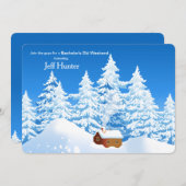 Sneeuwcabine uitnodiging (Voorkant / Achterkant)