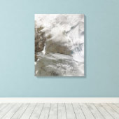 Sneeuwcover omcirkels Bo Hai Canvas Afdruk (Insitu (Houten vloer))