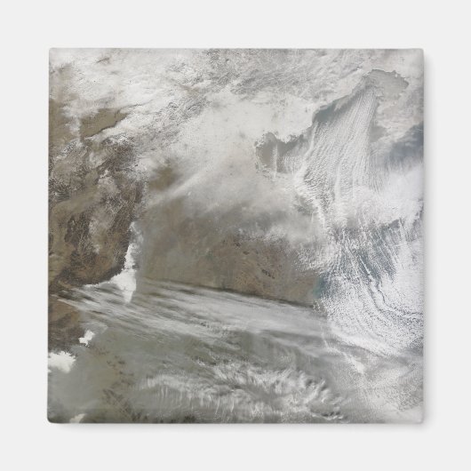 Sneeuwcover omcirkels Bo Hai Magneet (Voorkant)