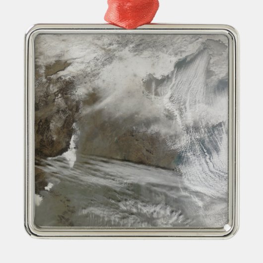 Sneeuwcover omcirkels Bo Hai Metalen Ornament (Voorkant)