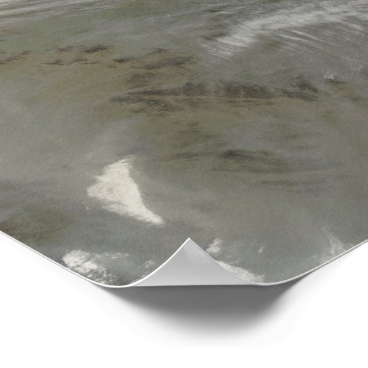 Sneeuwcover omcirkels Bo Hai Poster (Hoek)