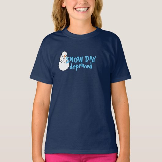 Sneeuwdag afhankelijke leerling Winter Funny T-shirt (Voorkant)