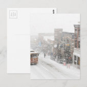 sneeuwdag briefkaart (Voorkant / Achterkant)