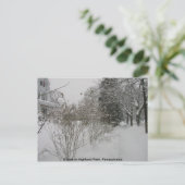 sneeuwdag briefkaart (Staand voorkant)