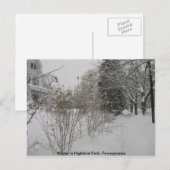 sneeuwdag briefkaart (Voorkant / Achterkant)