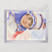 sneeuwdag briefkaart (Voorkant)