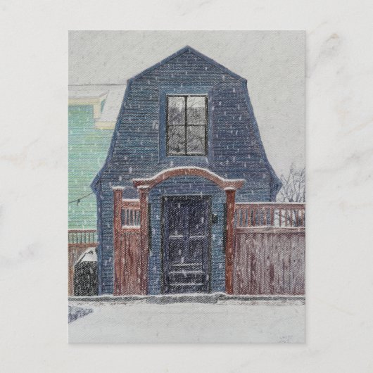 Sneeuwdag Briefkaart (Voorkant)