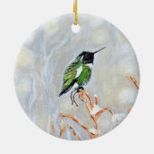 Sneeuwdag Briefkaart voor het schilderen van vogel Keramisch Ornament (Achterkant)