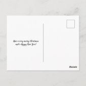 Sneeuwdag Foto Briefkaart Holiday Card (Achterkant)