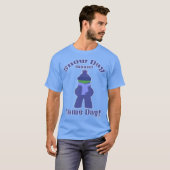 Sneeuwdag Gamer Winter Fun Meeple T-shirt (Voorkant volledig)
