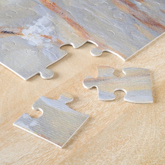 Sneeuwdag Kolibrie Schildering Postkaart Legpuzzel (Zijkant)