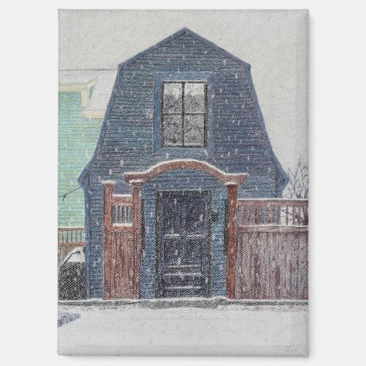 Sneeuwdag Magneet (Voorkant)
