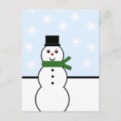 Sneeuwdag Snowman Briefkaart (Voorkant)