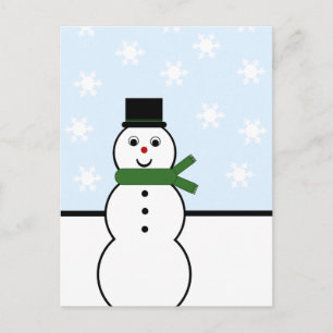 Sneeuwdag Snowman Briefkaart