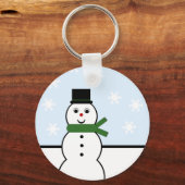 Sneeuwdag Snowman Sleutelhanger (Voorkant)