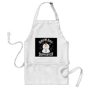 Sneeuwdag-supporter Snowflake Funny Teacher Christ Standaard Schort