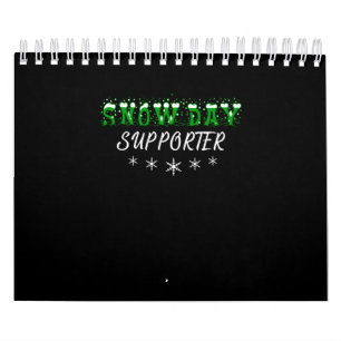 Sneeuwdag Supporter Vrolijk Kerstfeest Kalender