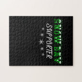 Sneeuwdag Supporter Vrolijk Kerstfeest Legpuzzel (Horizontaal)
