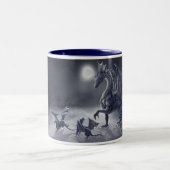 sneeuwdag tweekleurige koffiemok (Center)