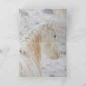 Sneeuwdag voor het Wenskaart van de mosterdpaarden Kaart (Binnen)