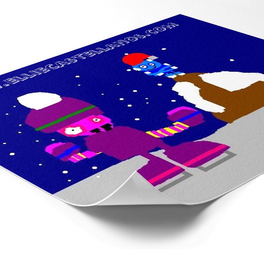 sneeuwdag, www.elliecastellanos.com poster (Hoek)