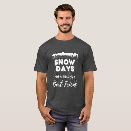 "Sneeuwdagen" Leraar T-Shirt voor mannen (Voorkant volledig)