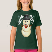 sneeuwdagen t-shirt (Voorkant)