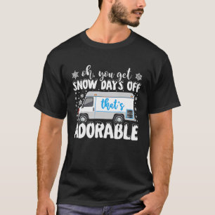 Sneeuwdagen van postbezorger Post Kantoor Mailman  T-shirt