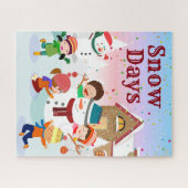 sneeuwdagen Winter Puzzle Legpuzzel (Horizontaal)