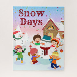 Sneeuwdagen Winterpuzzel Legpuzzel