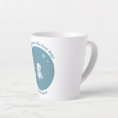 Sneeuwdagen zijn de beste dagen latte mok (Rechterhoek)