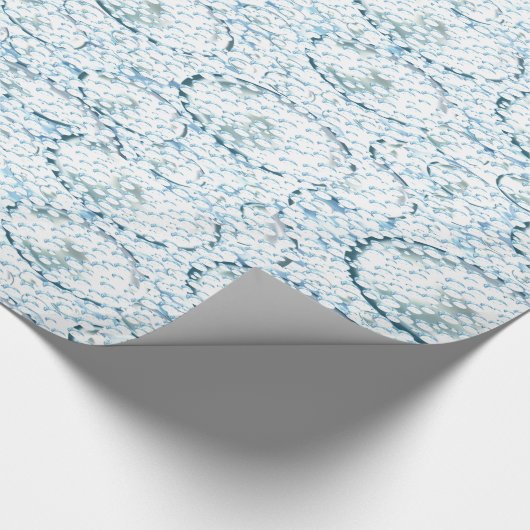 Sneeuwdagglanzend opvulpapier cadeaupapier (Hoek)