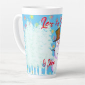 Sneeuwdagwarme Drink Latte Mok (Linkerhoek)