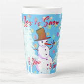 Sneeuwdagwarme Drink Latte Mok (Voorkant)