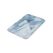 Sneeuwdak in een bos badmat (Gekanteld)