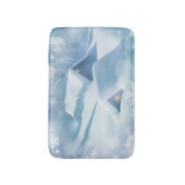 Sneeuwdak in een bos badmat (Voorkant Verticaal)