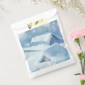 Sneeuwdak in een bos bedankzakje (Gezegeld)